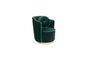 Miniatura Sillón de terciopelo verde oscuro Sassy Clipped