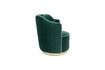 Miniatura Sillón de terciopelo verde oscuro Sassy 4