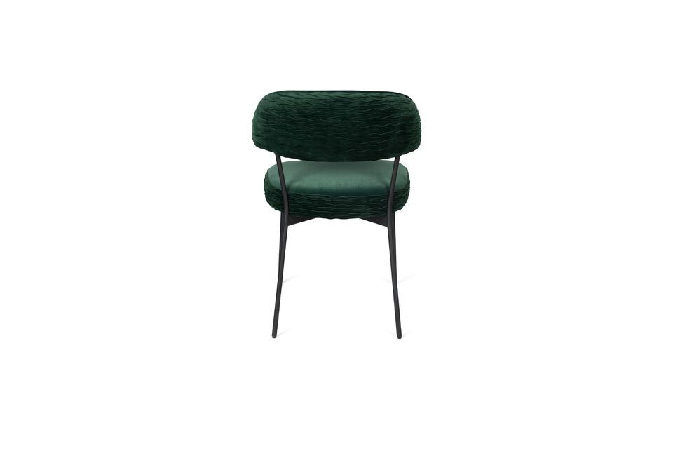 Sillón de terciopelo verde oscuro Winner - 5