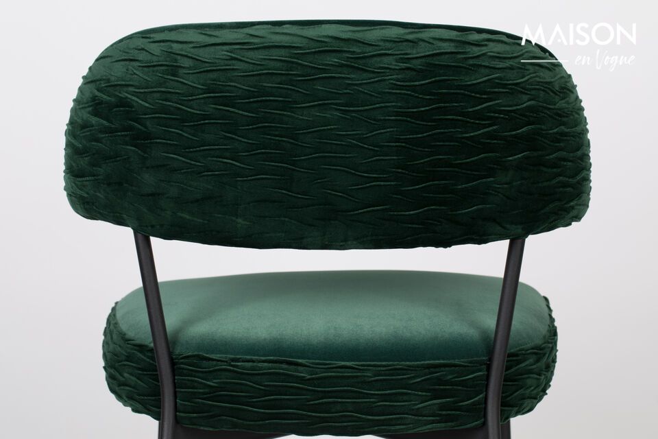 Sillón de terciopelo verde oscuro Winner - 9