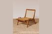 Miniatura Sillón Glasgow de teca beige 1