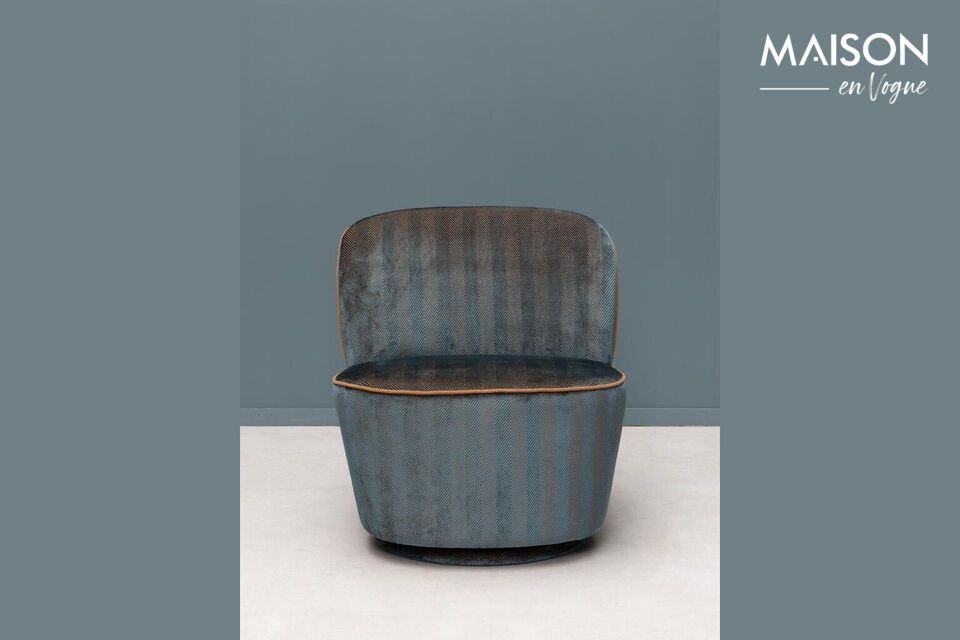 Sillón azul contemporáneo, una excelente elección para su salón.