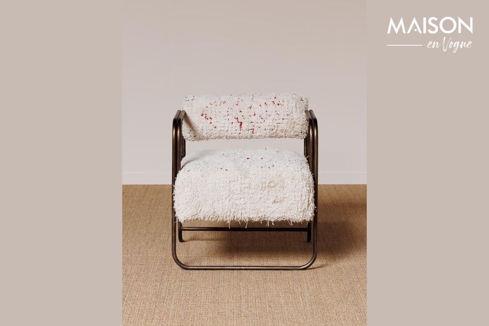 Descubra la elegante comodidad del sillón Miro de algodón blanco