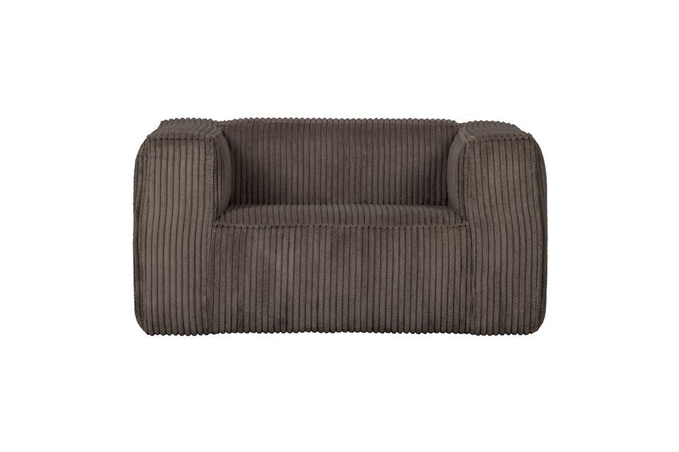 Sillón Ribcord marrón Bean Woood