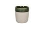 Miniatura Spiro gran vaso de gres verde oscuro Clipped