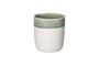 Miniatura Spiro gran vaso de porcelana blanca y verde pálido Clipped