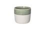 Miniatura Spiro vaso pequeño de porcelana blanca y verde pálido Clipped