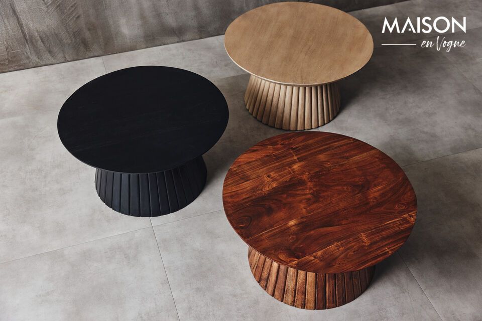 Descubra la discreta elegancia y el estilo contemporáneo del tablero de madera negro Woody