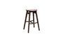 Miniatura Taburete de bar Hackney de madera oscura Clipped