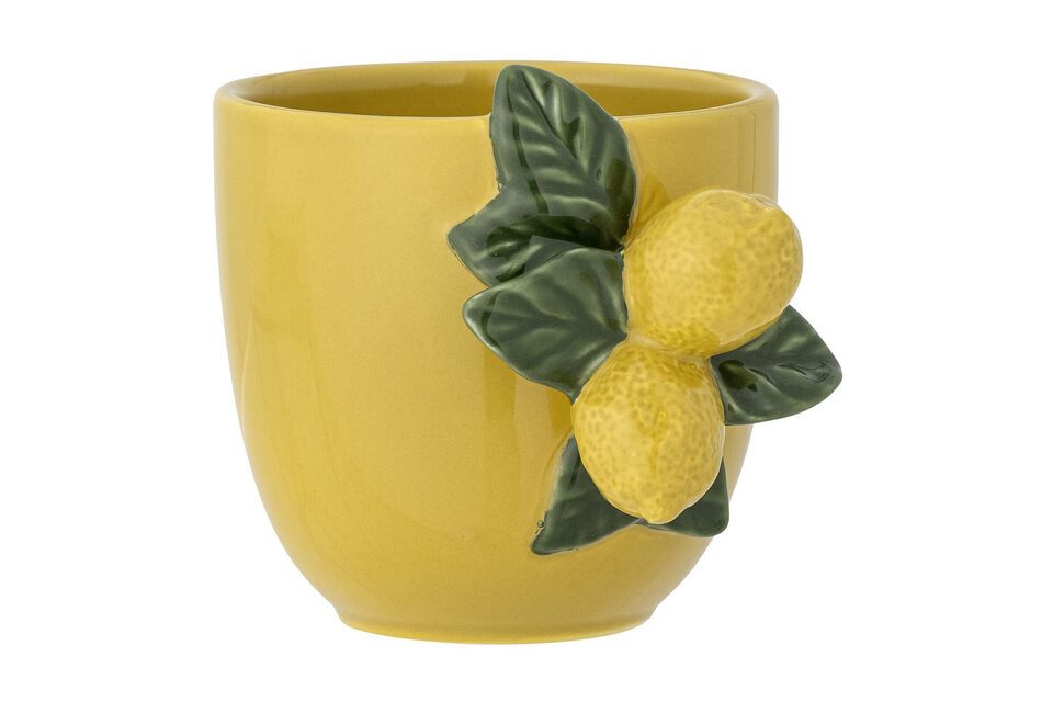 Taza de gres amarillo Limone Bloomingville