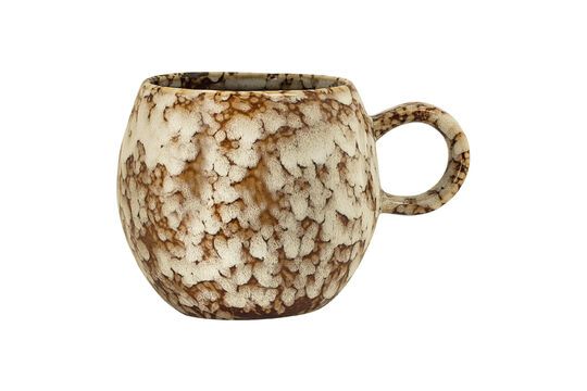 Taza de gres de carey marrón Paula Clipped