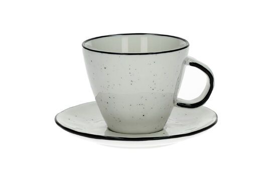 Taza de porcelana blanca Albahaca Clipped