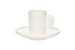 Miniatura Taza de porcelana blanca Leggero 1