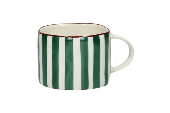 Taza de porcelana verde Mykonos Clipped