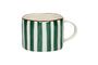 Miniatura Taza de porcelana verde Mykonos Clipped