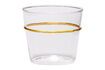 Miniatura Vaso de agua de cristal amarillo Orbit 1