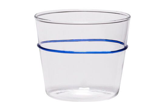 Vaso de agua de cristal azul Orbit Clipped