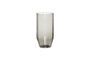 Miniatura Vaso de agua de cristal gris ahumado Aster Clipped