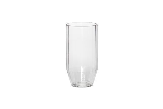 Vaso de agua de cristal transparente Aster Clipped