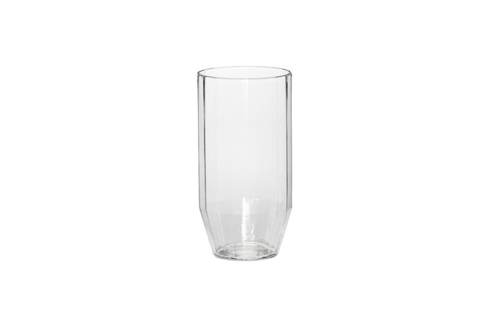 Vaso de agua de cristal transparente Aster Hübsch