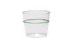 Miniatura Vaso de agua de cristal verde Orbit 1