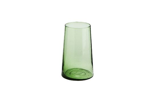Vaso de agua grande de cristal verde Balda